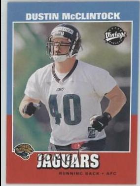 Dustin McClintock #232 Football Cards 2001 Upper Deck Vintage