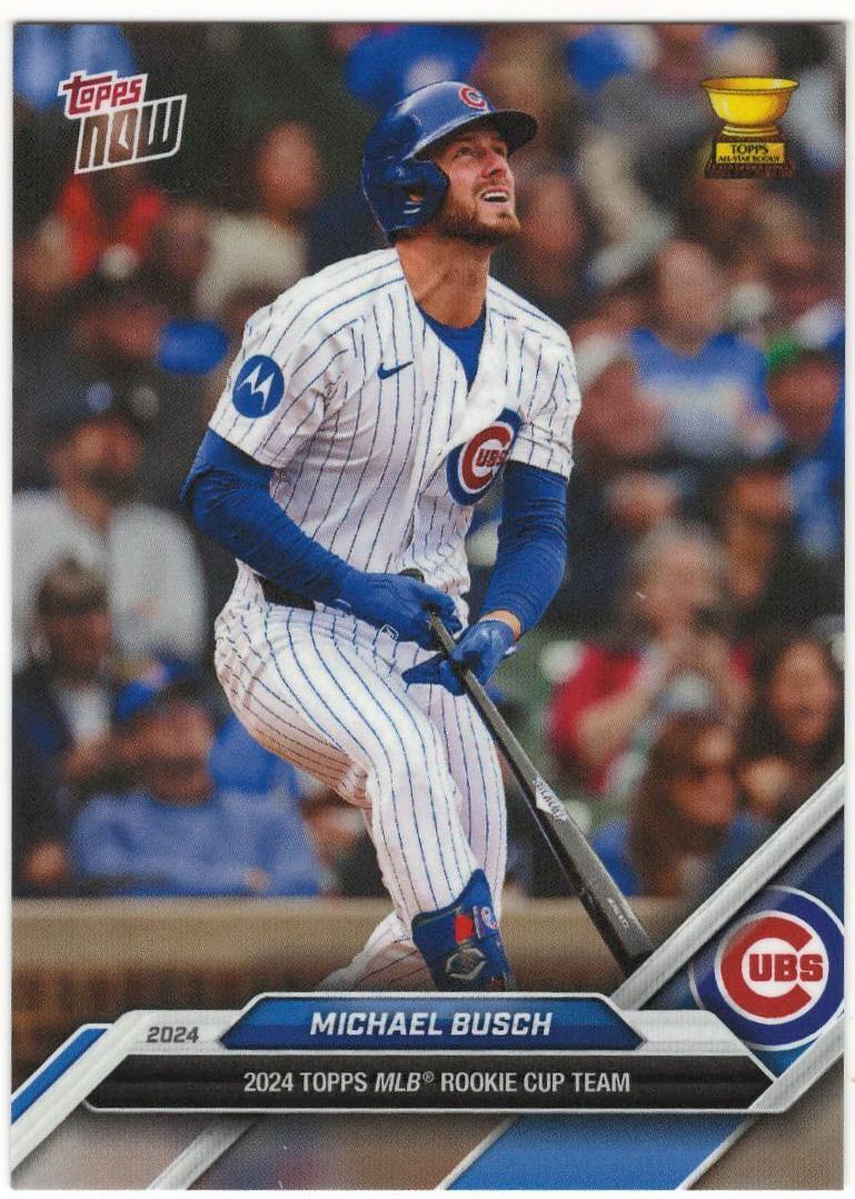 Michael Busch #RC-2 Baseball Cards 2024 Topps Now Rookie Cup