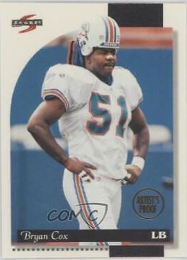 Bryan Cox #134 1996 Panini Score Football