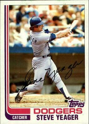 Steve Yeager #477 Baseball Cards 1982 Topps