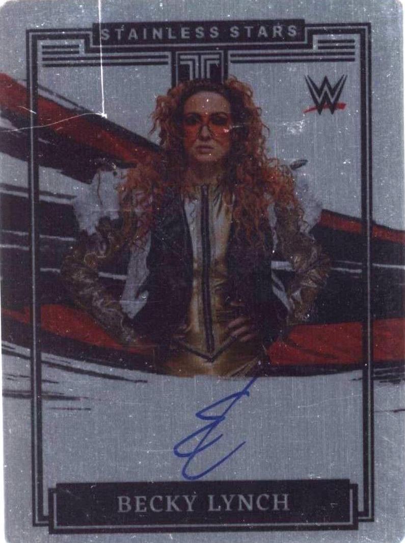 Becky Lynch #SS-BLY Wrestling Cards 2022 Panini Impeccable WWE Stainless Stars Autographs