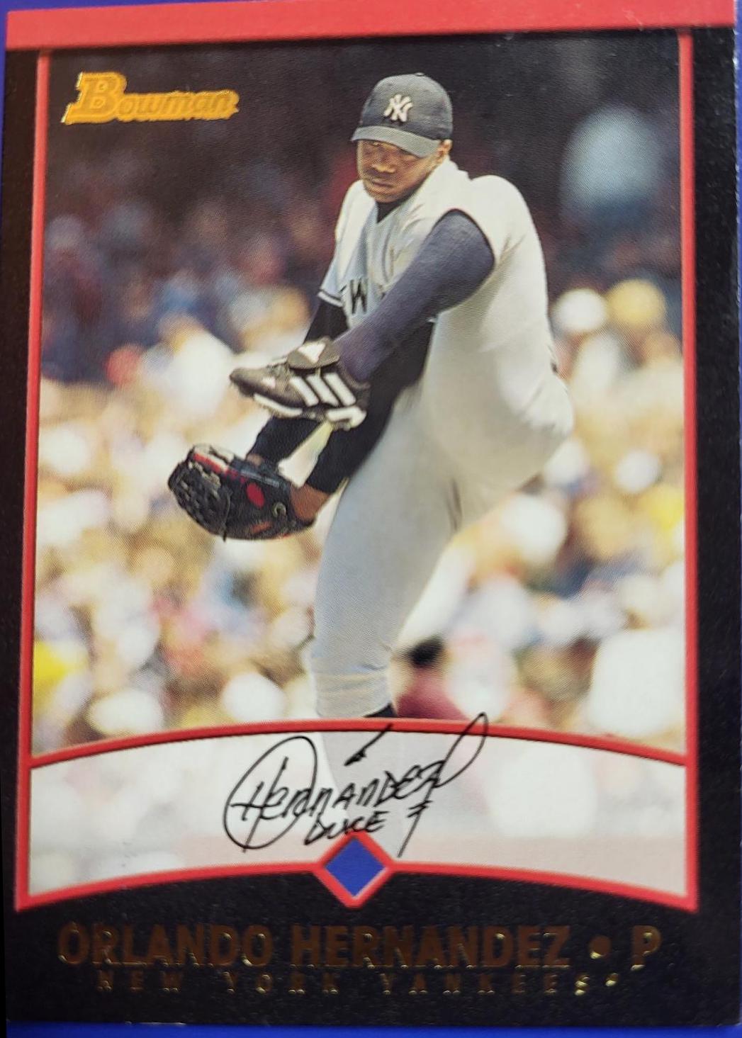 Orlando Hernandez #20 Baseball Cards 2001 Bowman