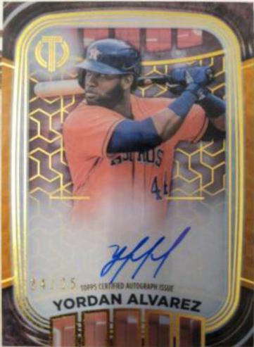 Yordan Alvarez #IPA-YA Baseball Cards 2022 Topps Tribute Iconic Perspectives Autographs