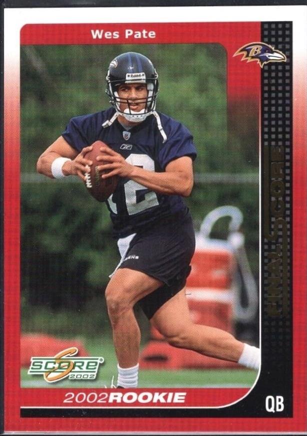 Wes Pate #266 2002 Panini Score Football