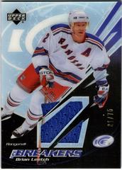 Brian Leetch #IB-BL Hockey Cards 2003 Upper Deck Ice Breakers Jersey Prices