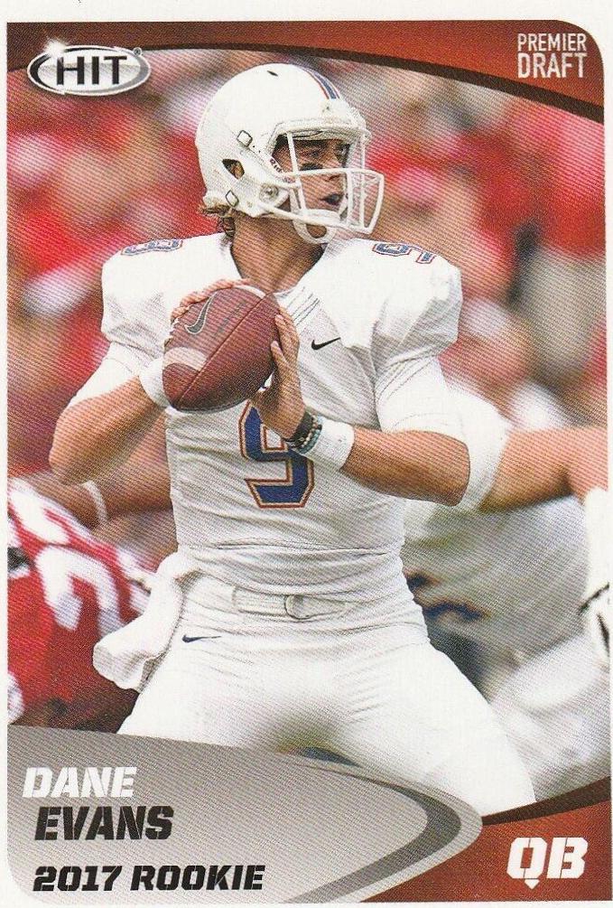 Dane Evans #8 Football Cards 2017 Sage Hit Premier Draft