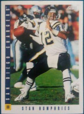 Stan Humphries #159 Football Cards 1993 Panini Score