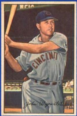 Johnny Wyrostek #42 Baseball Cards 1952 Bowman