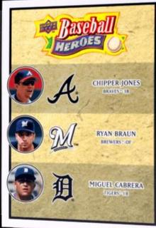 Chipper Jones, Miguel Cabrera, Ryan Braun