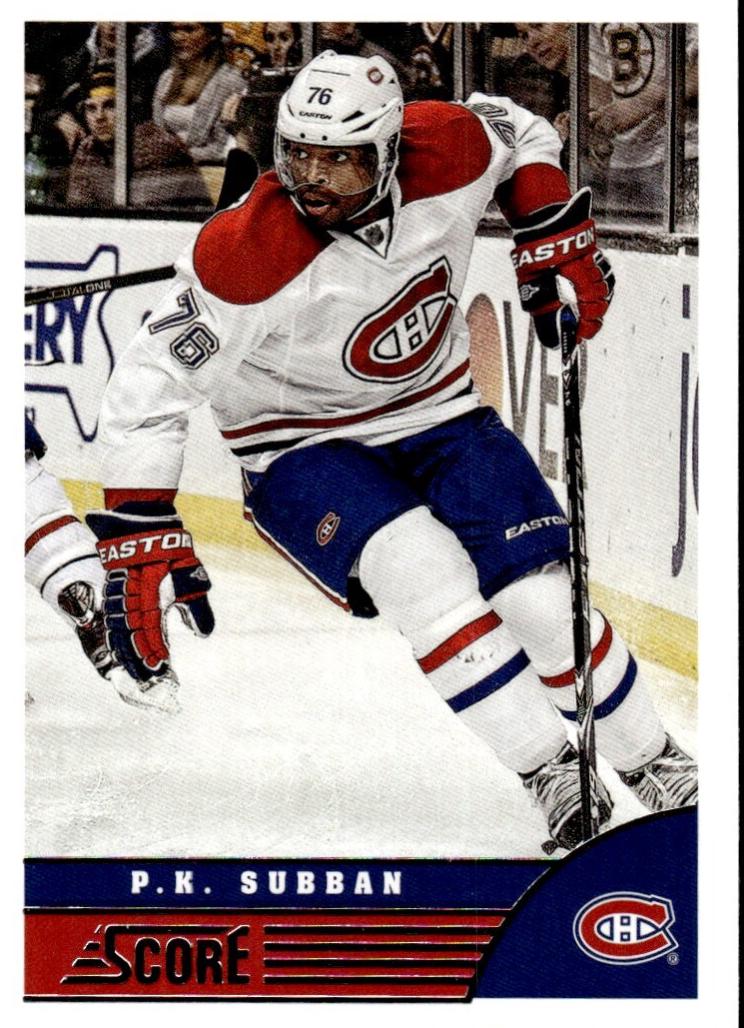 P.K. Subban #259 2013 Panini Score Hockey