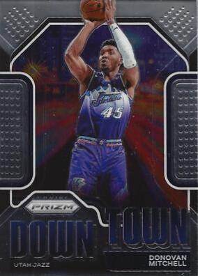 Donovan Mitchell #2 Basketball Cards 2020 Panini Prizm Downtown Bound