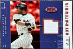 Derek Jeter [Red] #HM-DJ Baseball Cards 2003 Fleer Hot Prospects Materials Prices