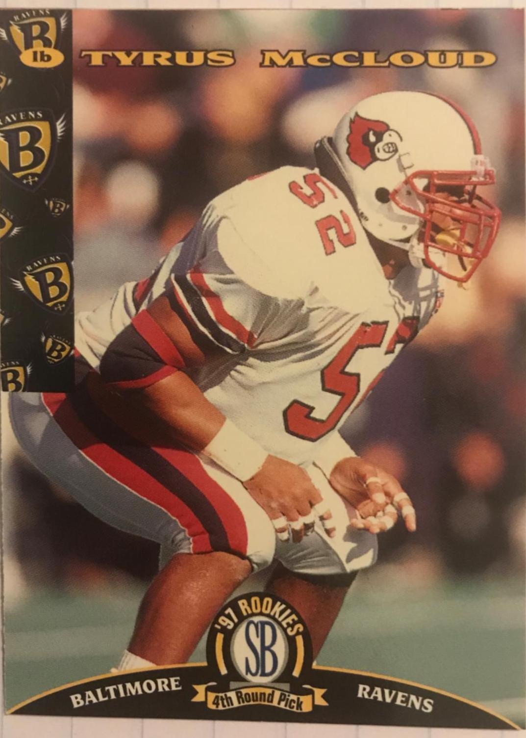Tyrus McCloud #19 Football Cards 1997 Panini Score Board NFL Rookies