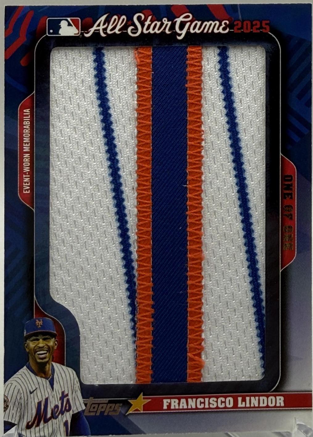 Francisco Lindor #ITN-FL 2025 Topps In The Name Relic Baseball