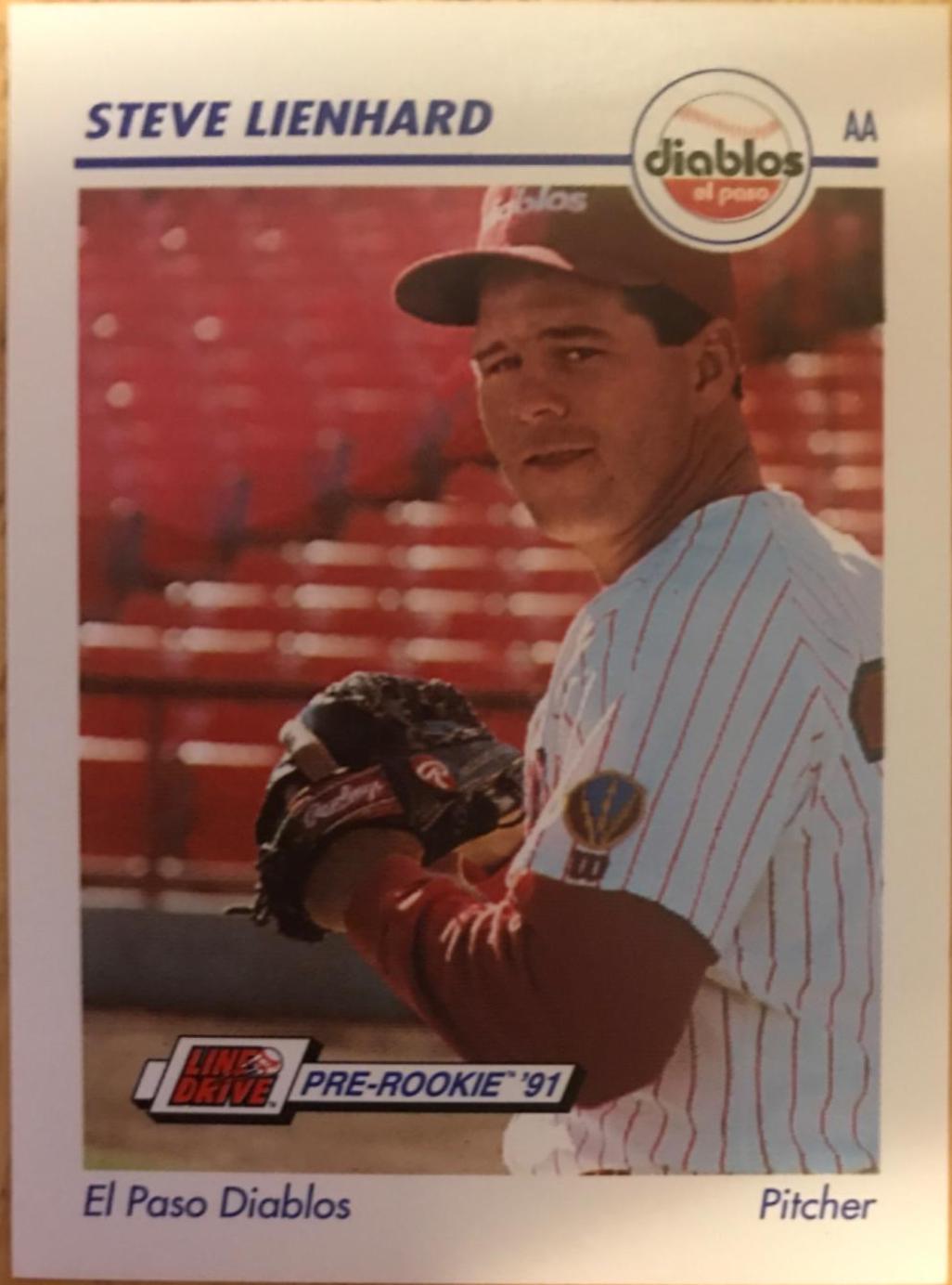 Steve Lienhard #185 1991 Impel Line Drive Pre Rookie Aa Baseball
