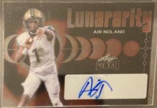 Air Noland #L-AN1 Football Cards 2024 Leaf Metal Lunararity Autograph