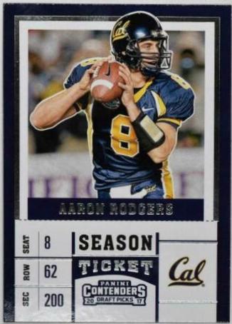 Aaron Rodgers #2 Football Cards 2017 Panini Contenders Draft Picks