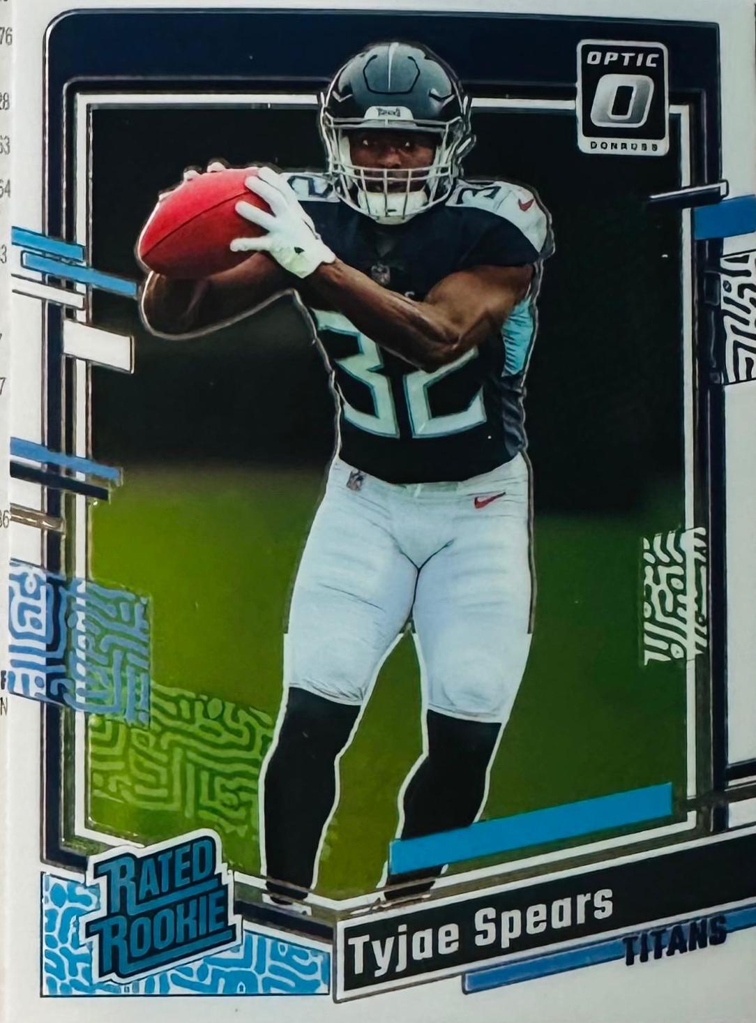 Tyjae Spears #297 Football Cards 2023 Panini Donruss Optic