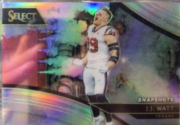 J.J. Watt #SN-17 Football Cards 2018 Panini Select Snapshots