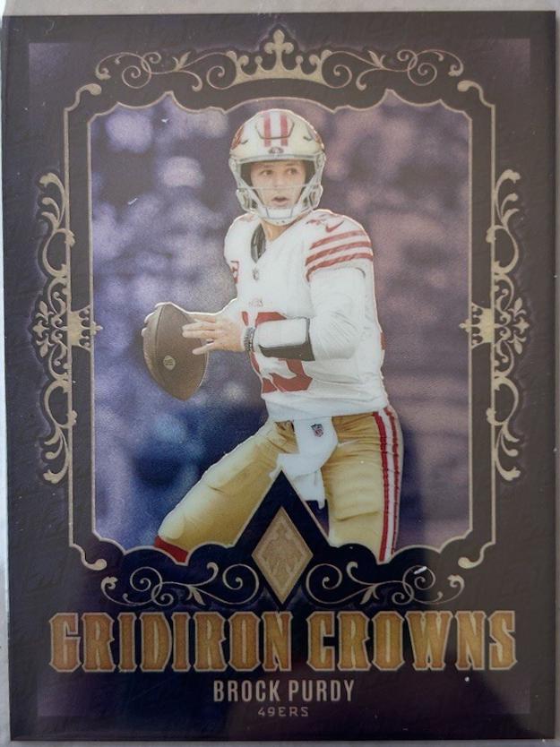 Brock Purdy #15 Football Cards 2024 Panini Phoenix Gridiron Crowns