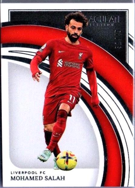 Mohamed Salah [Silver] #123 Soccer Cards 2022 Panini Immaculate Collection