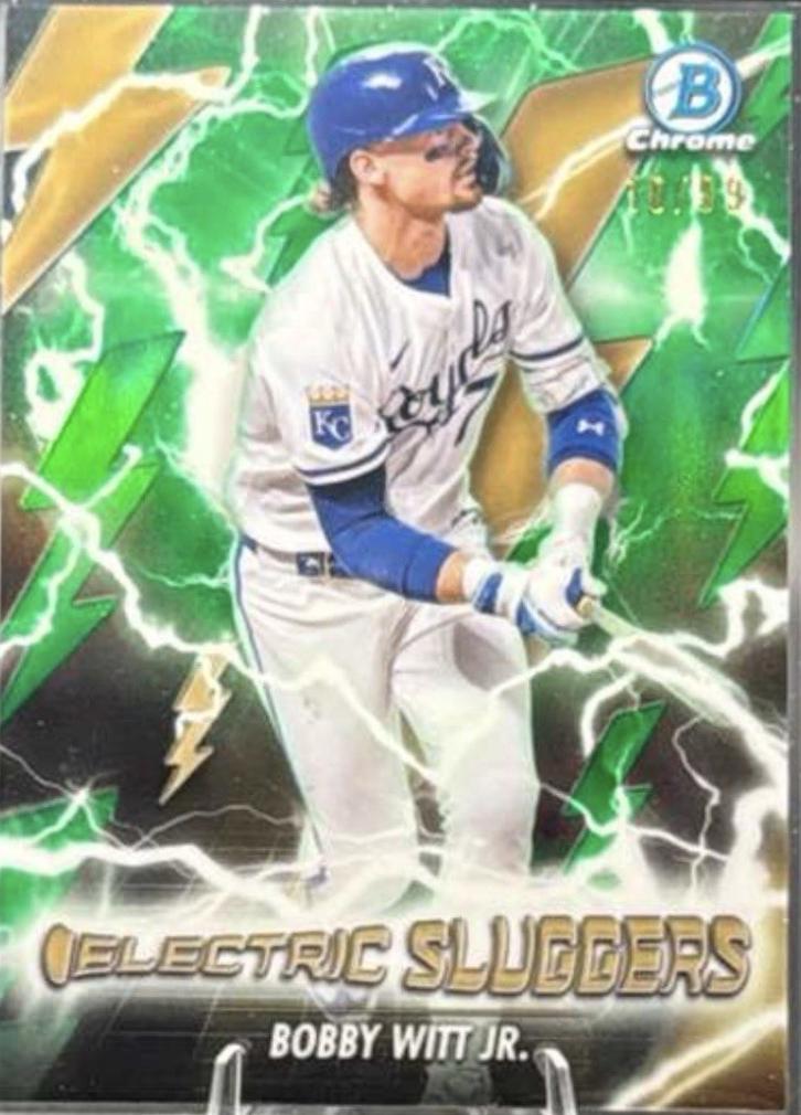 2026 Bowman Electric Sluggers Bobby Witt Jr. [Green] #ES-19 card
