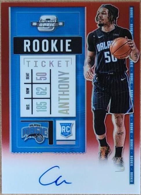 Cole Anthony [Autograph Red] #115V Prices | 2020 Panini Contenders