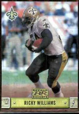Ricky Williams #33 Football Cards 2000 Bowman Reserve