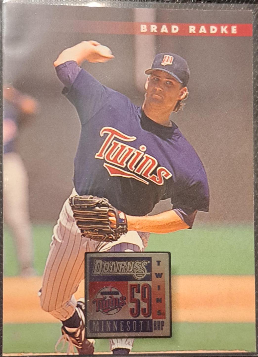 Brad Radke #10 Baseball Cards 1996 Panini Donruss