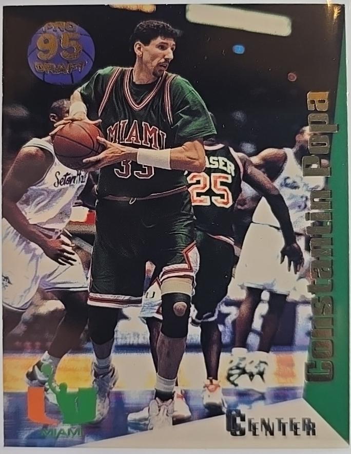 Constantin Popa #48 1995 Collect A Card Basketball