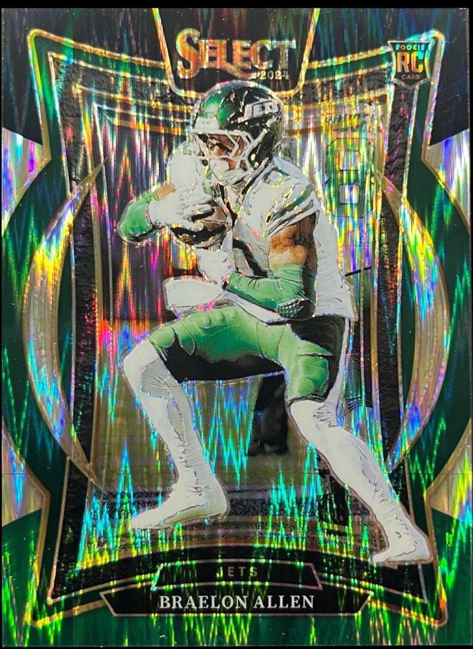 Braelon Allen [Black Green Prizm Shock] #10 Prices [Rookie] | 2024