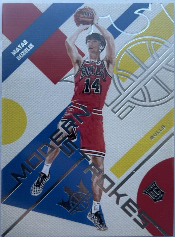 Matas Buzelis #21 Basketball Cards 2024 Panini Court Kings Modern Strokes