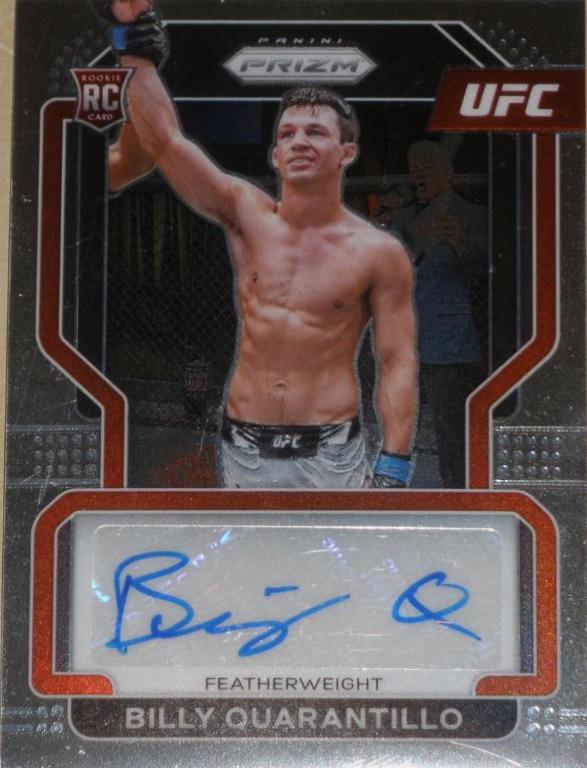 Billy Quarantillo #SG-BQL Ufc Cards 2022 Panini Prizm UFC Signatures