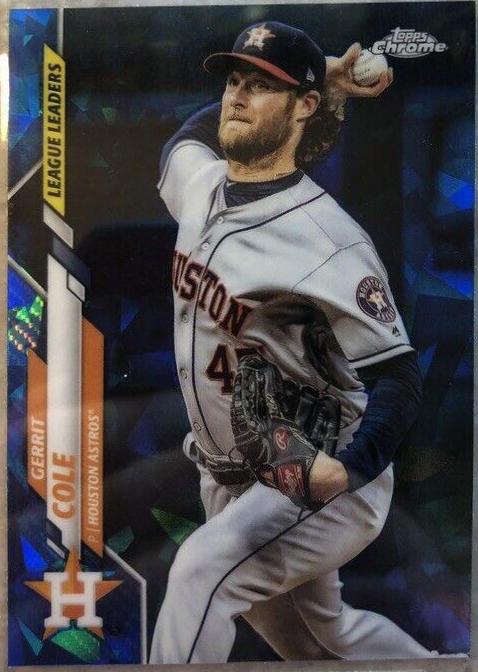 Gerrit Cole #2 Baseball Cards 2020 Topps Chrome Sapphire