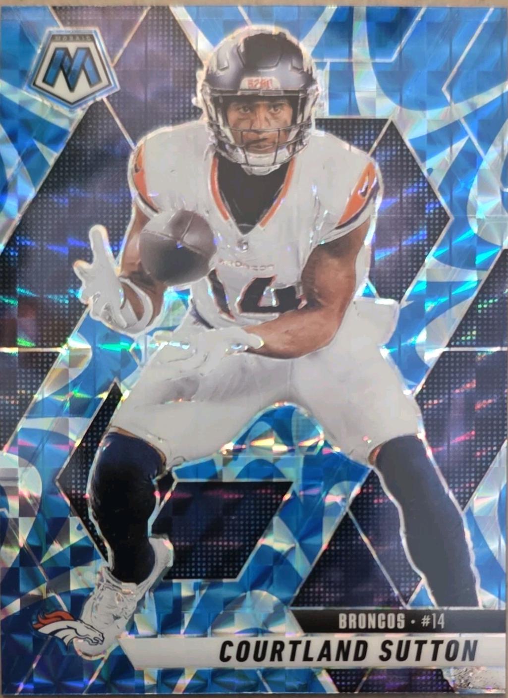 Courtland Sutton [Mosaic Reactive Blue] #64 Prices | 2025 Panini Mosaic ...