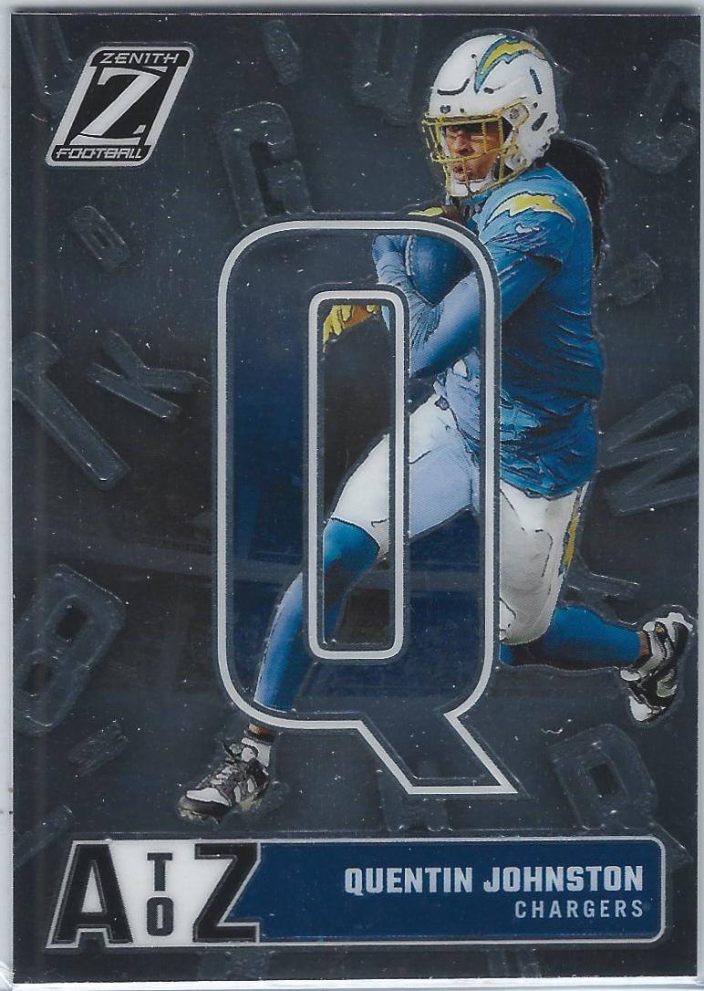 Quentin Johnston #17 Football Cards 2024 Panini Zenith A to Z