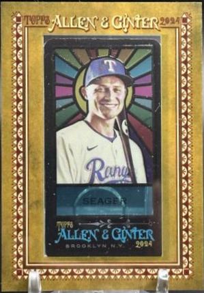 Corey Seager #48 Baseball Cards 2024 Topps Allen & Ginter Stained Glass Mini