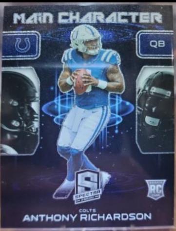 Anthony Richardson #5 Football Cards 2023 Panini Spectra Main Character