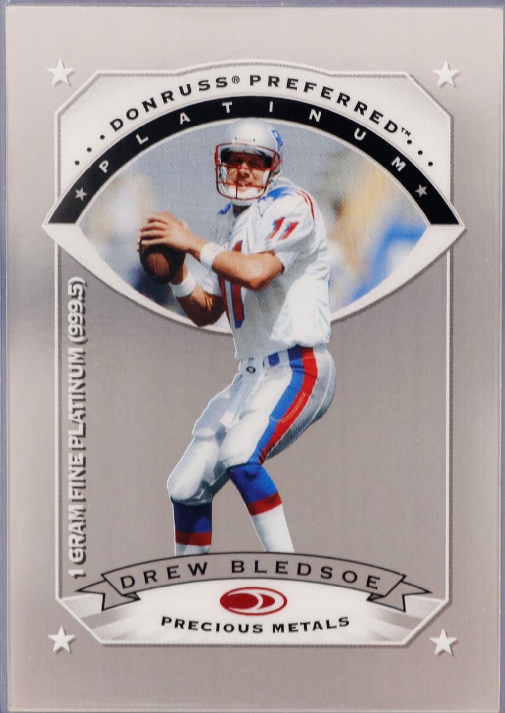 Drew Bledsoe #1 Football Cards 1997 Donruss Preferred Precious Metals