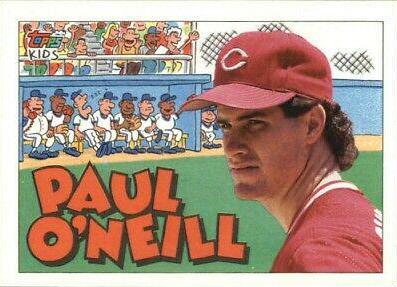 Paul O'Neill #41 Baseball Cards 1992 Topps Kids