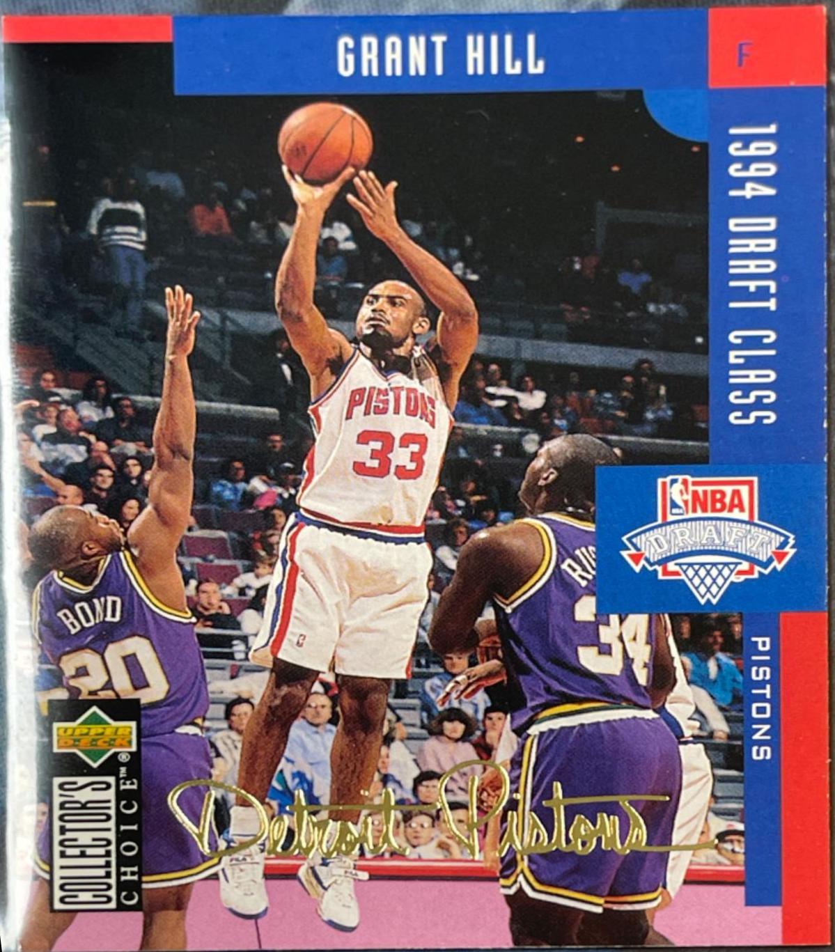 Grant Hill gold #409 Basketball Cards 1994 Collector's Choice