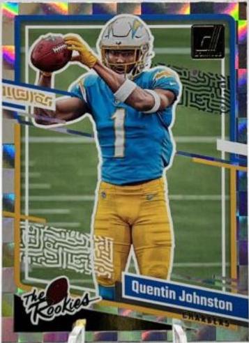Quentin Johnston #8 Football Cards 2023 Panini Donruss The Rookies