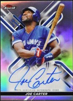 Joe Carter #FA-JCA Baseball Cards 2022 Topps Finest Autographs