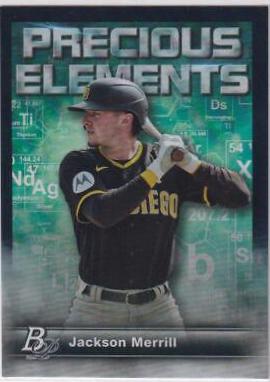 Jackson Merrill #PE-27 Baseball Cards 2023 Bowman Platinum Precious Elements