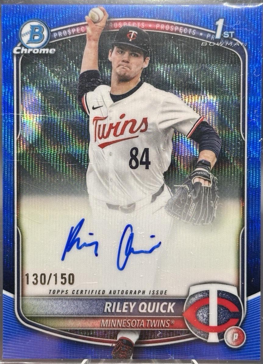 Riley Quick [Blue Wave Refractor] #CPA-RQ