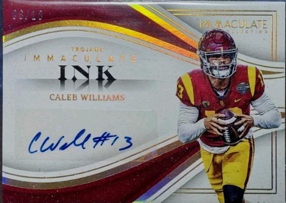 Caleb Williams #II-CW Football Cards 2023 Panini Immaculate Collection Collegiate Ink