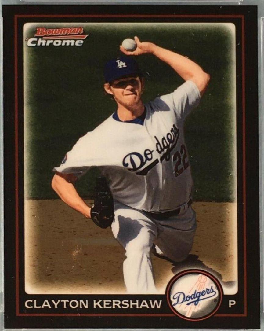 Clayton Kershaw #16 Baseball Cards 2010 Bowman Chrome