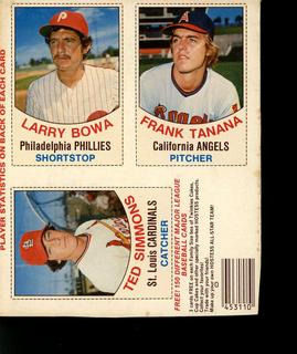 Frank Tanana, Larry Bowa, Ted Simmons