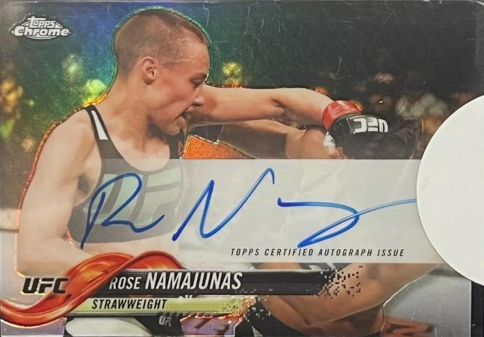 Rose Namajunas #FA-RN Ufc Cards 2018 Topps UFC Chrome Autographs