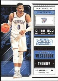 Russell Westbrook White Jersey Draft Ticket